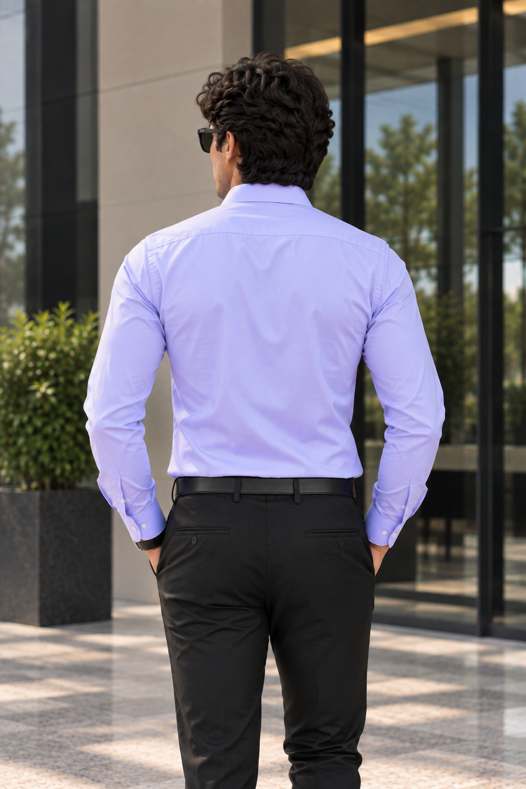 Men’s Lilac Formal Shirt – Custom Fit
